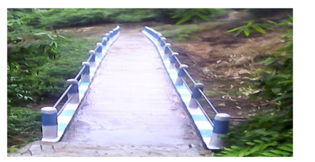 Construction of Retaining Wall on approach road to L. P. School, Hingaria